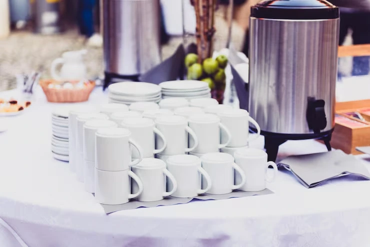 Branded Coffee Cups and Stations