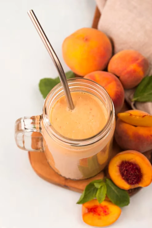 White Peach Fruit Tea bubble tea